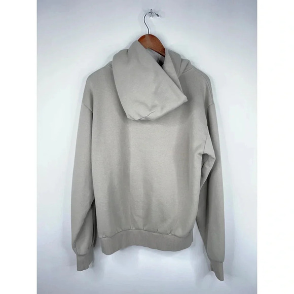 TTPD Taylor Swift Embossed Logo Sweatshirt Hoodie Beige Merch Oversized Medium - Picture 5 of 9